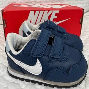 Nike Metro Plus Td Kids Shoes Size 3c Navy 432021-409 Toddler Size 4